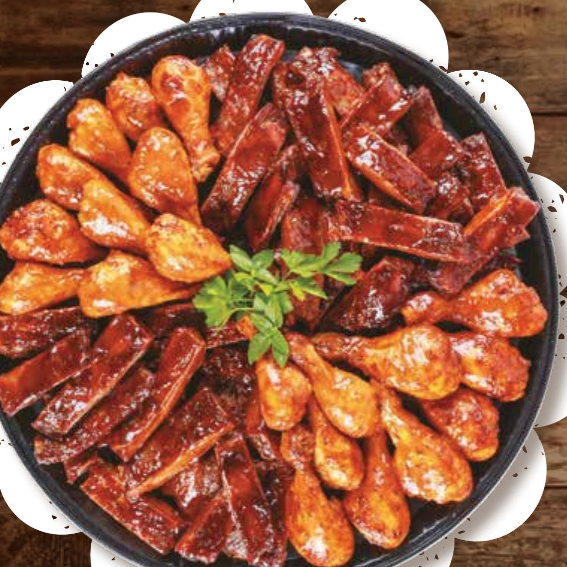 The Chicken and Rib Platter